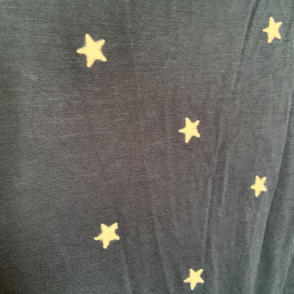 Splendid Sleeveless Shorts Romper Navy Stars Pockets Size M - Picture 4 of 7